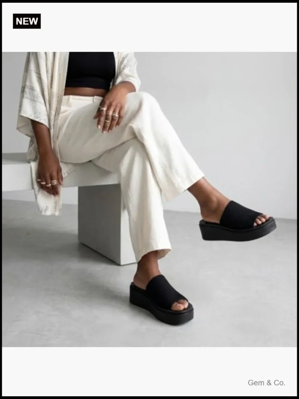 Chunky Platform Sandals with Memory Foam - Comfort Summer Shoes